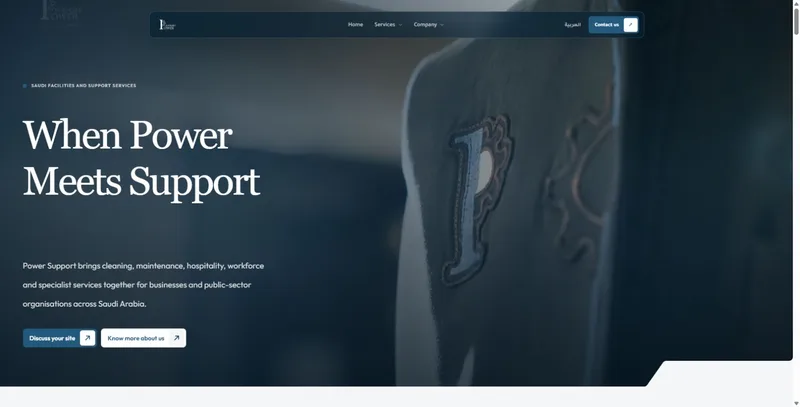 Power Support website home page